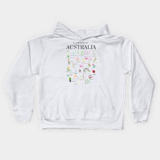 Flowers of Australia by Isabella Kids Hoodie